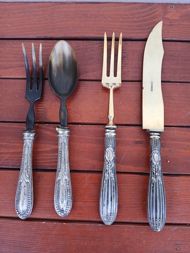 Antico set posate argento e - posate, in