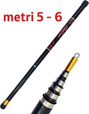 bilancia da pesca palo x aste con rete bilancella asta in vetroresina metri 5 -6