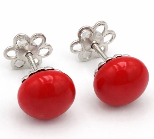 Orecchini corallo rosso - corallo,