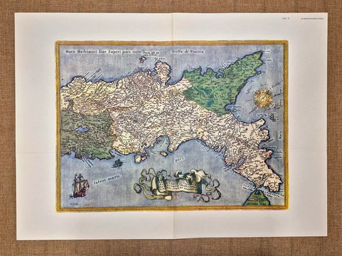 Carta geografica mappa - carta, ligorio