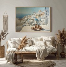 Breakfast In Santorini. Quadro