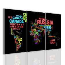 Quadri moderni World Map quadro moderno mappamondo pannelli d'arredo arredamento