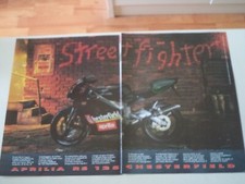 advertising Pubblicità 1996 MOTO APRILIA RS 125 CHESTERFIELD REPLICA