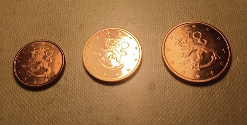 Trio monedas 5 céntimo - trio,