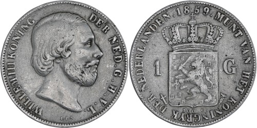 Paesi bassi fiorino argento - bassi:, 1