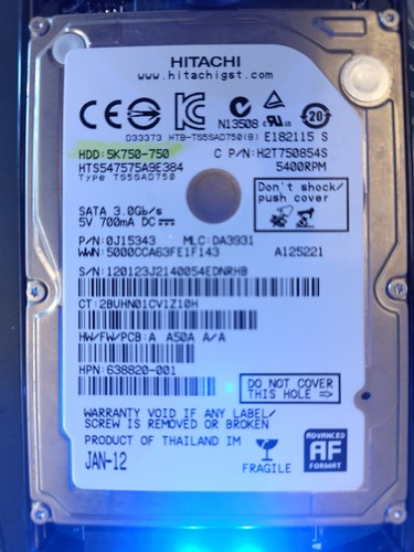 Hdd hitachi 750go - hdd,