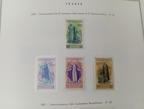 Repubblica 1948 serie santa - repubblica,