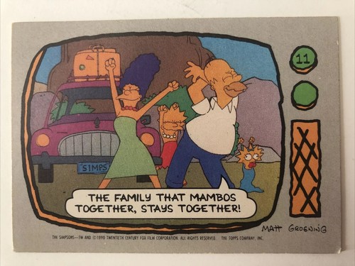 The simpsons topps 1990 - the,