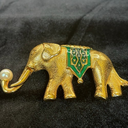 Spilla elefante grande - , firmata