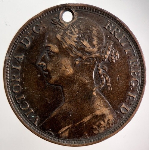 1892 victoria one penny - 1892, |