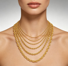 Collana catena corda taglio