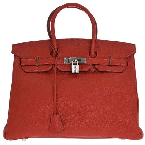 Borsa mano hermes vermilion - a,