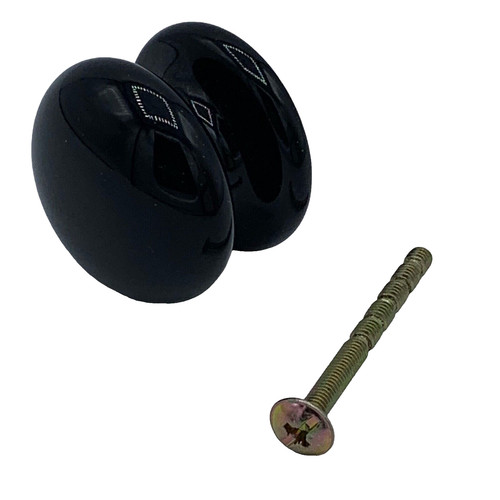 Pomello porta armadio nero - , 38