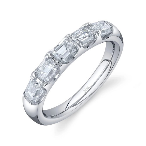 14k oro bianco smeraldo - 14k,