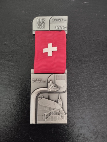 Medaglia svizzera fribourg - svizzera,