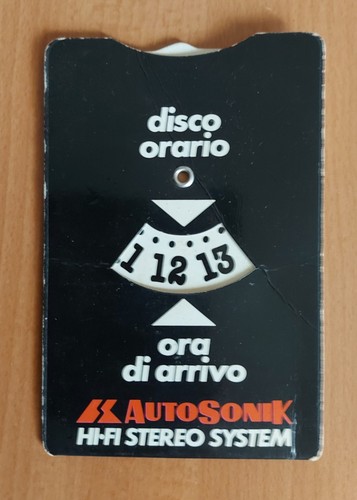Disco orario vintage - disco,