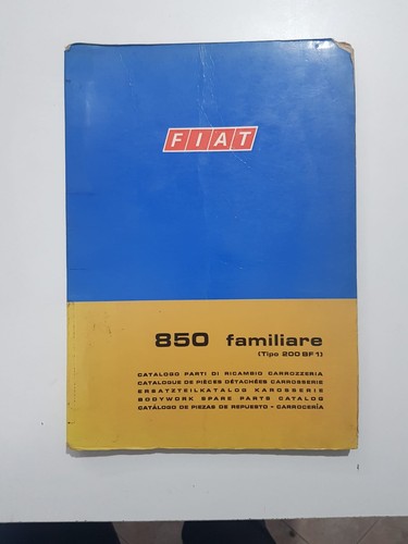 Fiat 850 familiare catalogo - familiare,