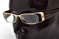 ? vintage occhiali EXTE EX28902 tr montatura rettangolo sottile Y2K?Unisex