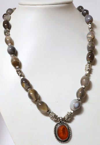 Collana pietra achat - in,
