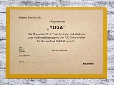 Yoga monatszeitschrift - yoga,