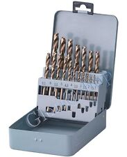 SERIE 19 PUNTE PER TRAPANO HSS TIPO TITANIO KIT PUNTE FERRO MISURE DA 1 A 10 CM