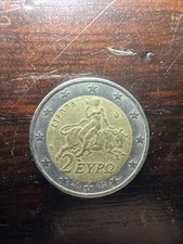 moneta da 2 euro rara Con Donna E Toro Anno 2002 con diversi errori di conio