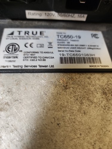 True fitness tcs650 - true, tapis