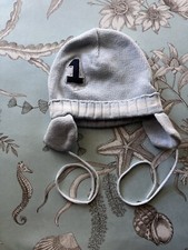 cappello maglia blu bambino