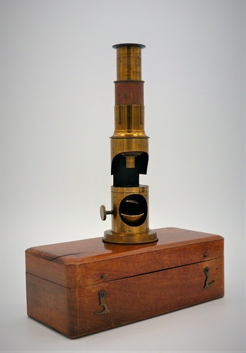 Antico microscopio drum - microscopio, "drum" 