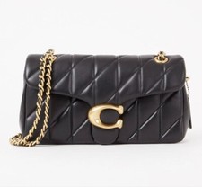 Borsa a tracolla Coach CP150 Quilting Tabby 26 nero e oro oro donna prezzo premium