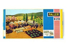 KIT serre e aiuole vintage FALLER B-213 B213 HO H0 1:87