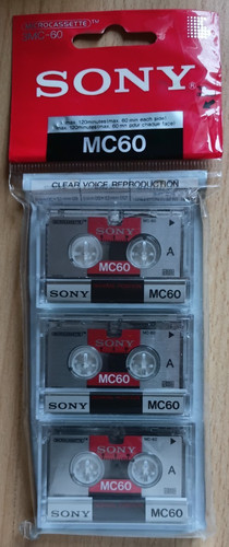 Sony microcassette vuote - sony,