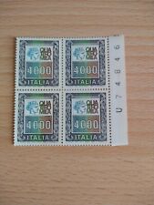 Italia alti valori 1979 blocco di 4 francobolli da 4000 lire MNH**