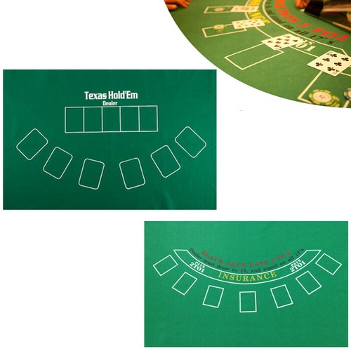 Panno verde tessuto - , poker