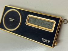 Vintage Seiko Quartz Melodic Alarm Dual Zone Japan  base metal 7442-003L