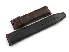 Cinturino IWC Pelle Alligatore Marrone Opaco 20/18mm Ottima Qualità Elegante New