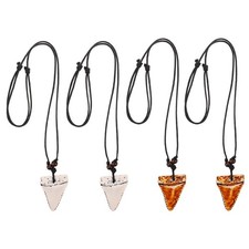  4 Pcs Collana Dente Di Squalo
