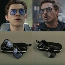 Occhiali da sole Peter Parker Iron Man Tony Edith Hot Glasses Spiderman Lontano da Casa