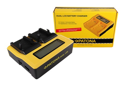 Caricabatteria rapido dual lcd - caricabatteria,