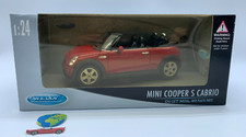 Welly Mini Cooper S Cabrio, modello scala 1:24, vintage (2118)
