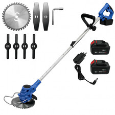 Decespugliatore Tagliaerba Elettrico 800W 2 Batterie 21V Asta Bordatore Giardino