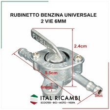 RUBINETTO BENZINA A DUE VIE