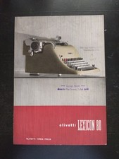 Volantino Olivetti Macchina da scrivere Lexicon 80
