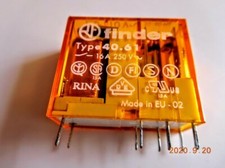 5 Rele SPDT, 110VAC, 16A 40.61.8.110.0000 di Finder