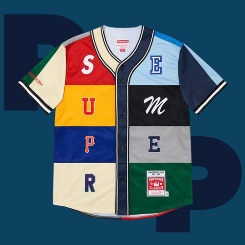 Supreme mitchell ness - &, maglia