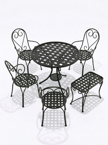 Set bistrot metallo - bistrot, 6