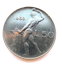 50 LIRE 1960 VULCANO - Italia Repubblica - NC