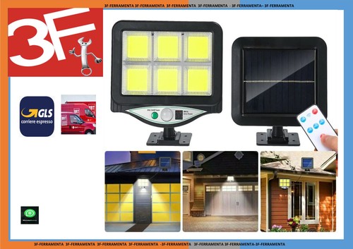 Faro solare led con pannello - solare,