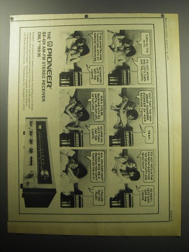 Pubblicità ricevitore stereo - pubblicità,