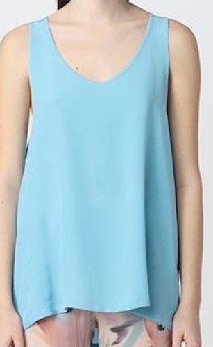 Wow canotta seta blu - wow!, in
